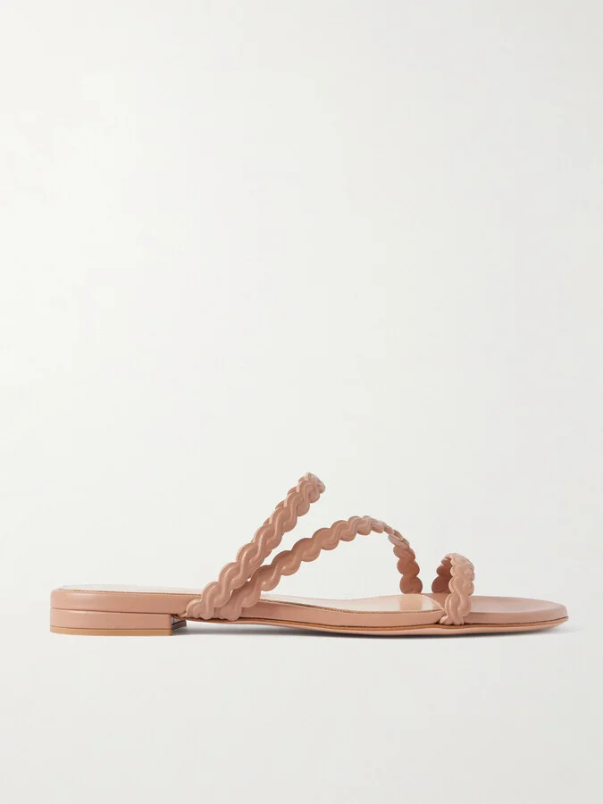 Gianvito Rossi - Kai Leather Sandals - Neutrals