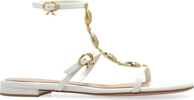 Gianvito Rossi Kalinda Embellished Ankle Strap Sandals