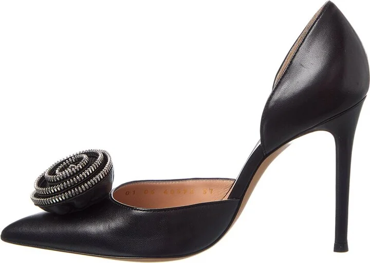 Gianvito Rossi Karina Leather Pump - Image 2