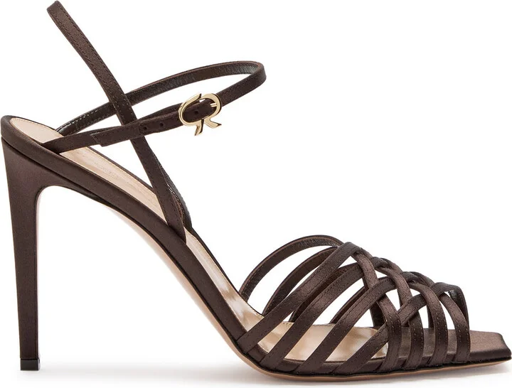 Gianvito Rossi Kerry 100 Satin Sandals