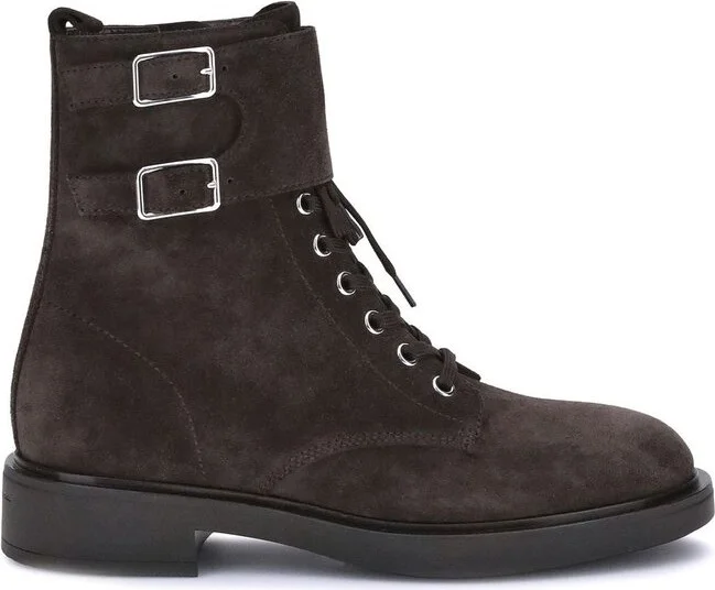 Gianvito Rossi Lace-Up Ankle Boots
