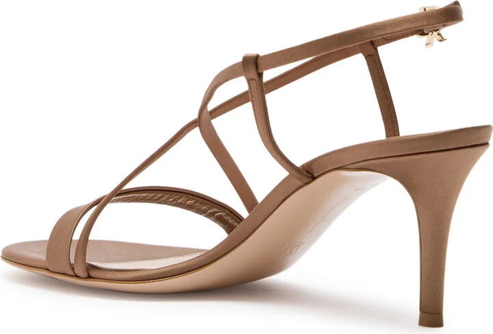 Gianvito Rossi Larisse 70 Satin Sandals - Image 2