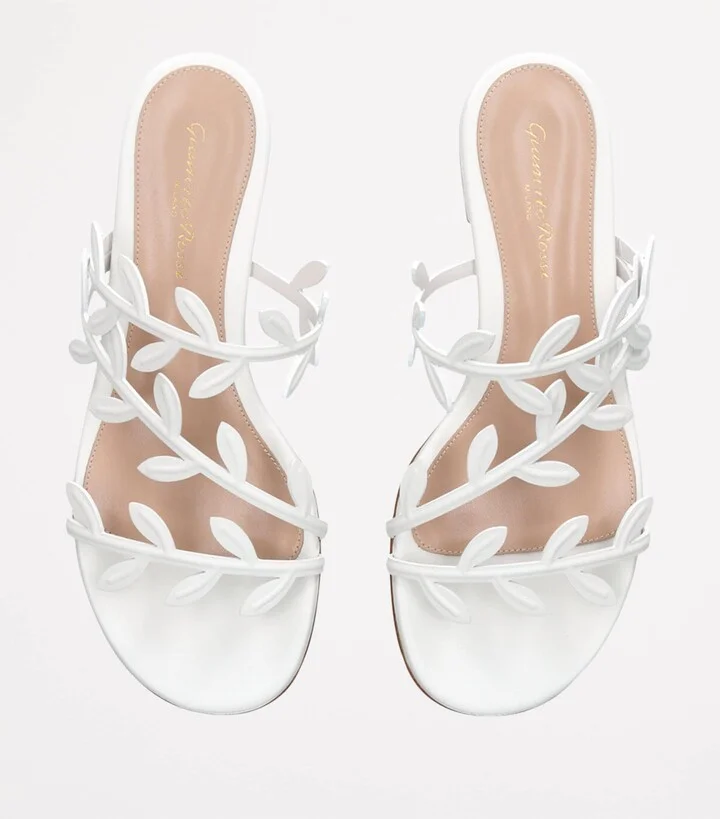 Gianvito Rossi Laurel-Detail Flavia Sandals - Image 4