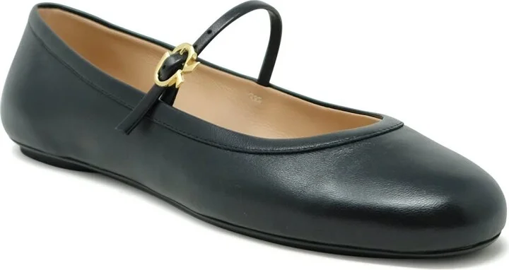 Gianvito Rossi Leather Ballerina - Image 2