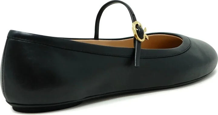 Gianvito Rossi Leather Ballerina - Image 3