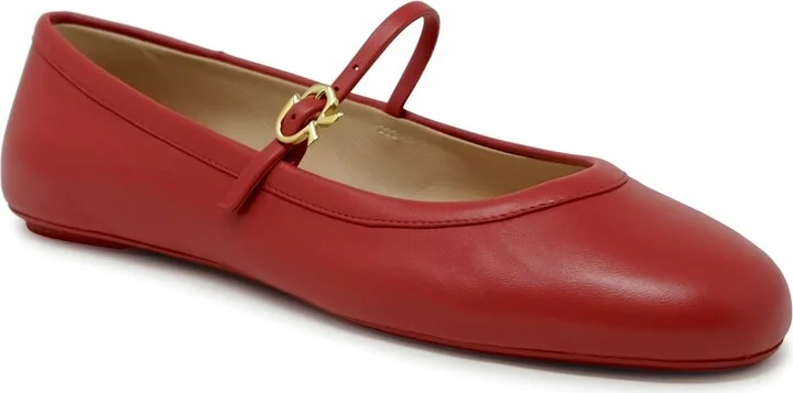 Gianvito Rossi Leather Ballerina - Image 2