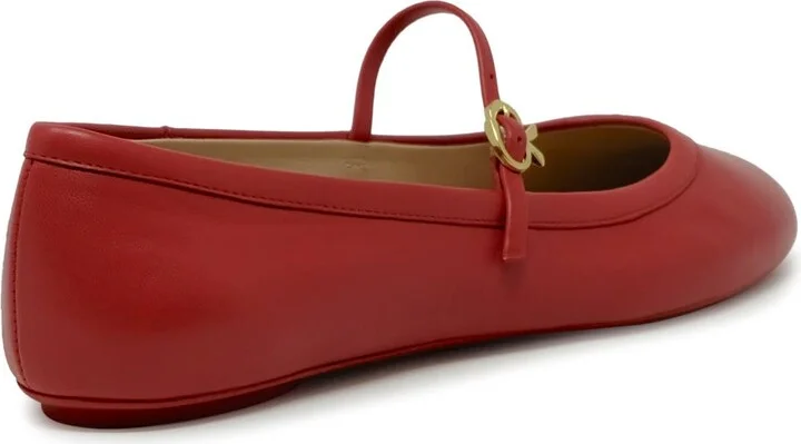 Gianvito Rossi Leather Ballerina - Image 3