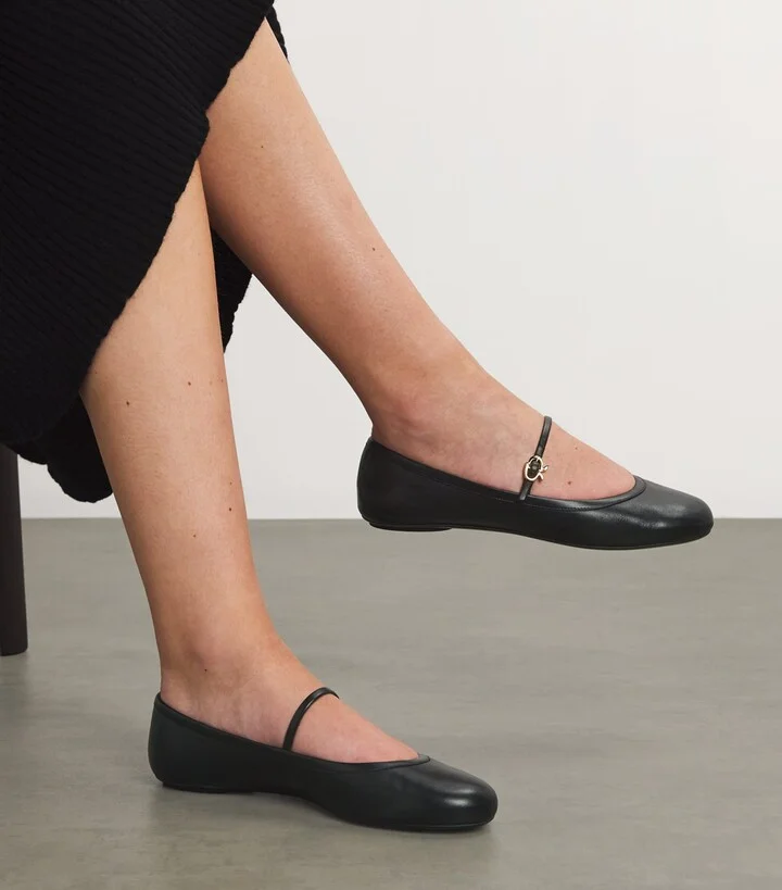Gianvito Rossi Leather Ballet Flats - Image 2
