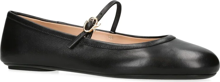 Gianvito Rossi Leather Ballet Flats - Image 4