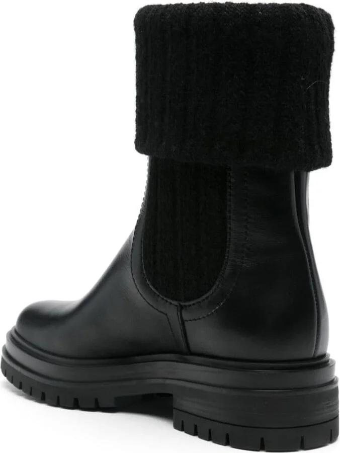 Gianvito Rossi Leather Chelsea Boots - Image 2