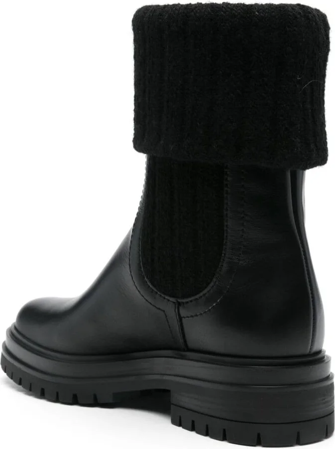Gianvito Rossi Leather Chelsea Boots - Image 2
