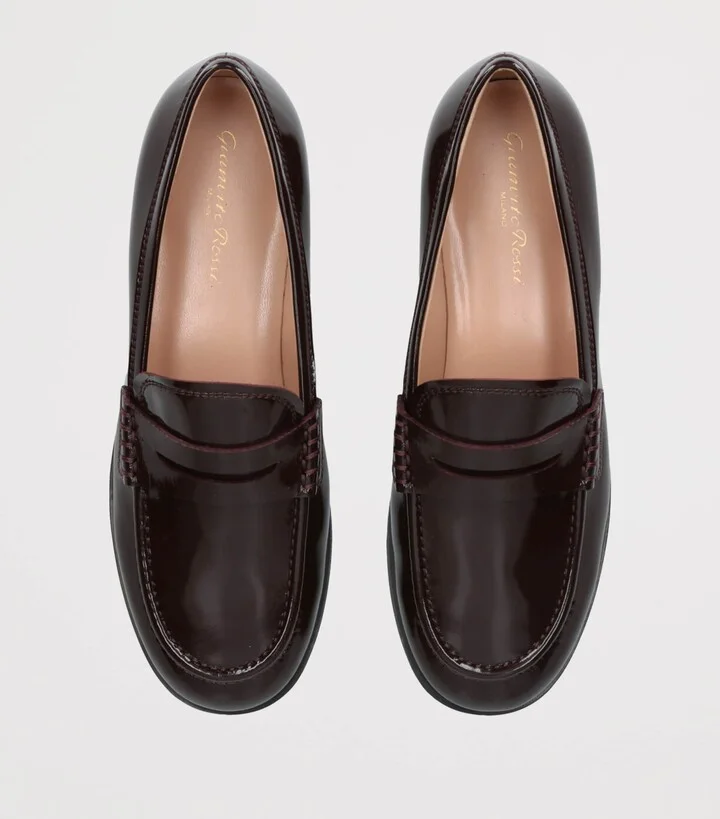 Gianvito Rossi Leather Georgie Loafers - Image 4