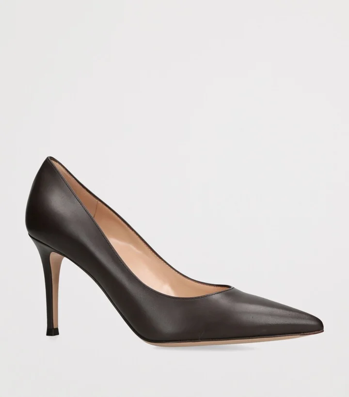 Gianvito Rossi Leather Gianvito Pumps 85 - Image 3