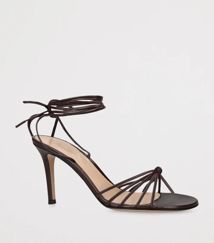 Gianvito Rossi Leather Gwyneth Sandals 80 - Image 3