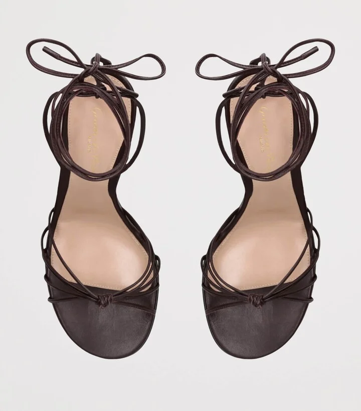 Gianvito Rossi Leather Gwyneth Sandals 80 - Image 4