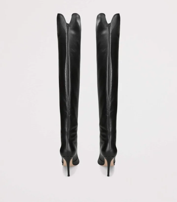 Gianvito Rossi Leather Hansen Knee-High Boots - Image 2