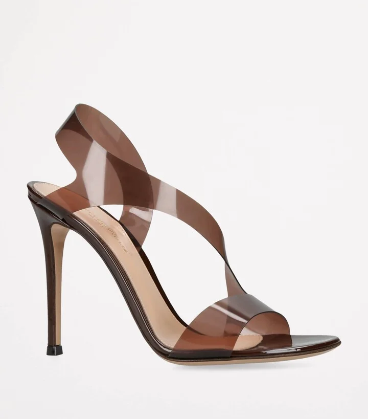 Gianvito Rossi Leather Metropolis Sandals 105 - Image 3