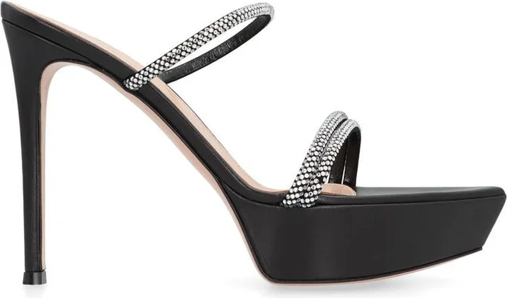 Gianvito Rossi Leather Mules