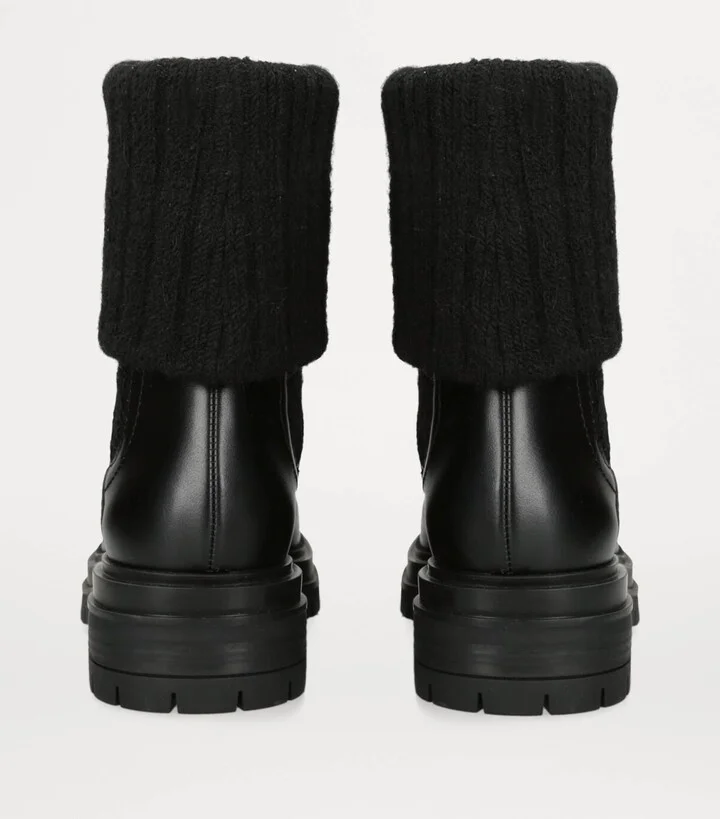 Gianvito Rossi Leather Tenney Chelsea Boots - Image 2