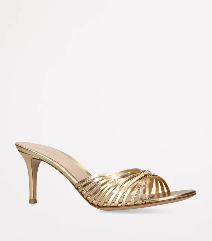 Gianvito Rossi Leather Vinya Sandals 70 - Image 2