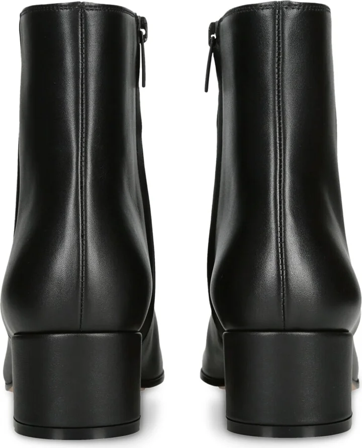 Gianvito Rossi Leather Vitello Glove Ankle Boots 45 - Image 2