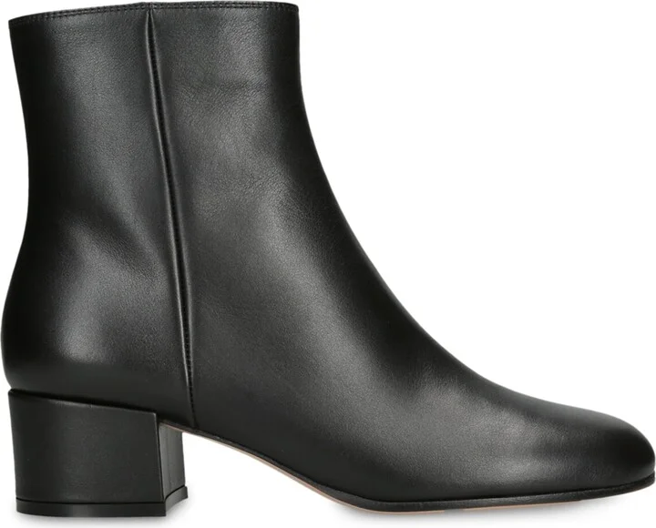 Gianvito Rossi Leather Vitello Glove Ankle Boots 45