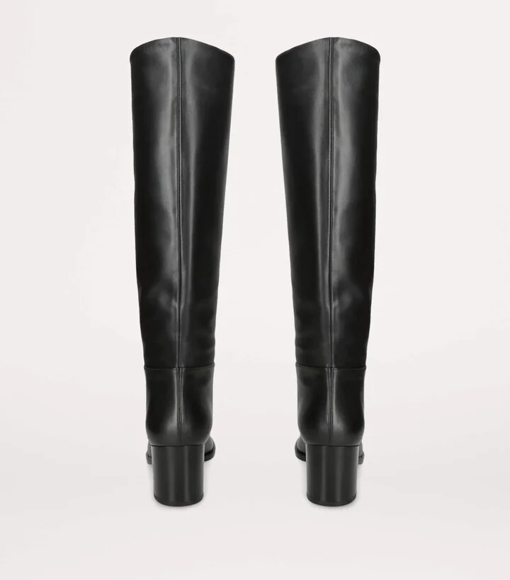 Gianvito Rossi Leather Vitello Glove Knee-High Boots 60 - Image 2