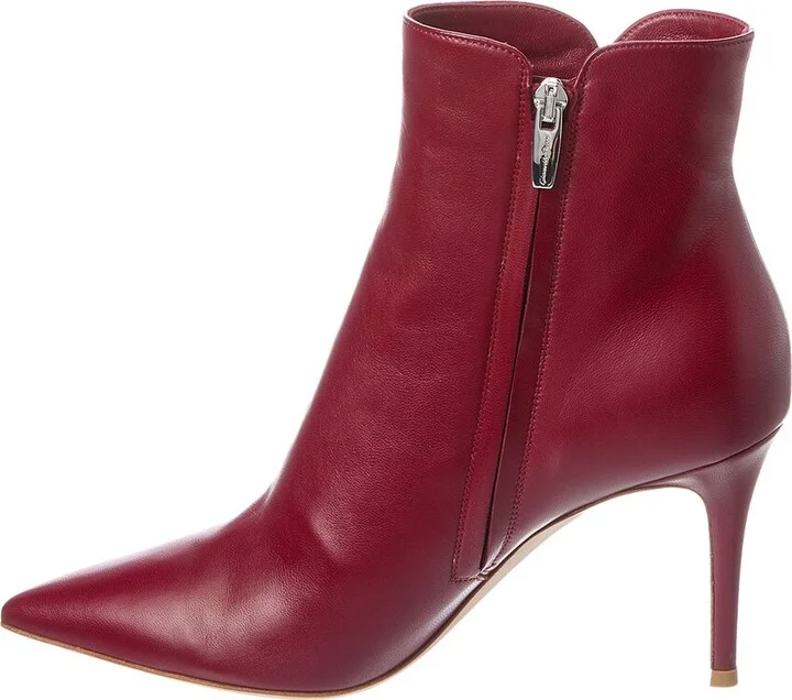 Gianvito Rossi Levy 85 Leather Bootie - Image 2