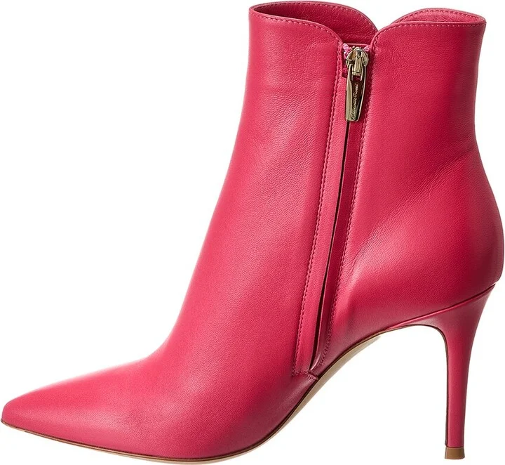 Gianvito Rossi Levy 85 Leather Bootie - Image 2