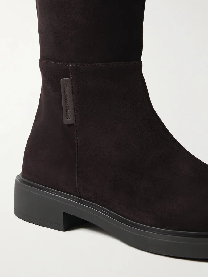 Gianvito Rossi - Lexington Suede Over-the-knee Boots - Brown - Image 4
