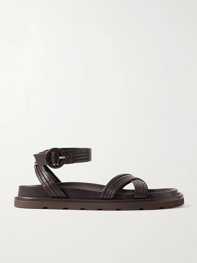 Gianvito Rossi - Lianne Leather Sandals - Brown