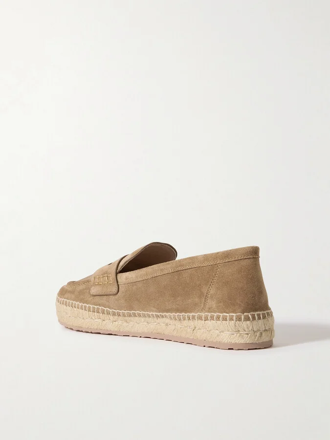 Gianvito Rossi - Lido Suede Espadrilles - Brown - Image 3