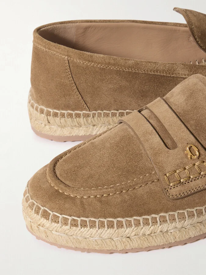 Gianvito Rossi - Lido Suede Espadrilles - Brown - Image 4