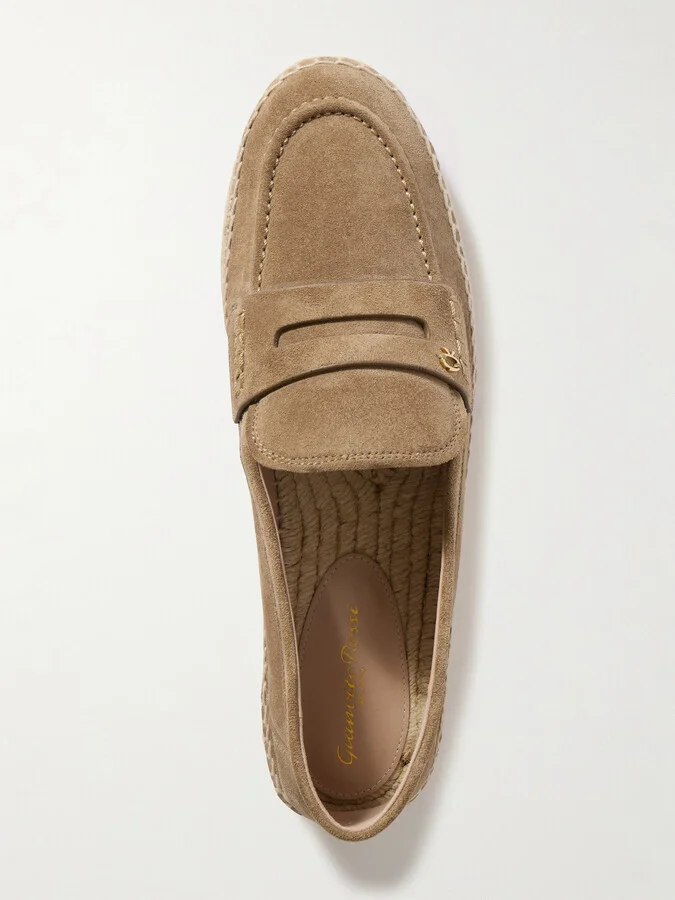 Gianvito Rossi - Lido Suede Espadrilles - Brown - Image 5