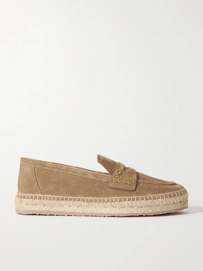 Gianvito Rossi - Lido Suede Espadrilles - Brown