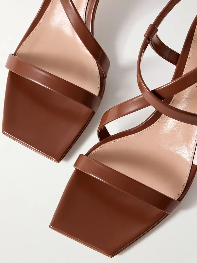 Gianvito Rossi - Lindsay 55 Leather Sandals - Brown - Image 4