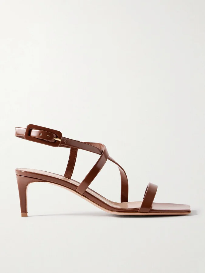 Gianvito Rossi - Lindsay 55 Leather Sandals - Brown