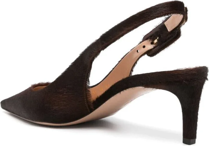 Gianvito Rossi Lindsay Pony Sling Back Shoes - Image 3