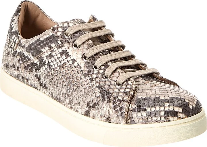 Gianvito Rossi Low Top Python Sneaker