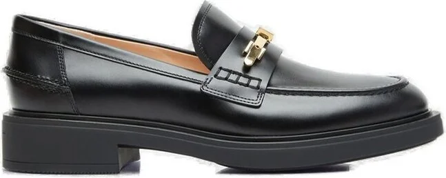 Gianvito Rossi Martine Round Toe Loafers