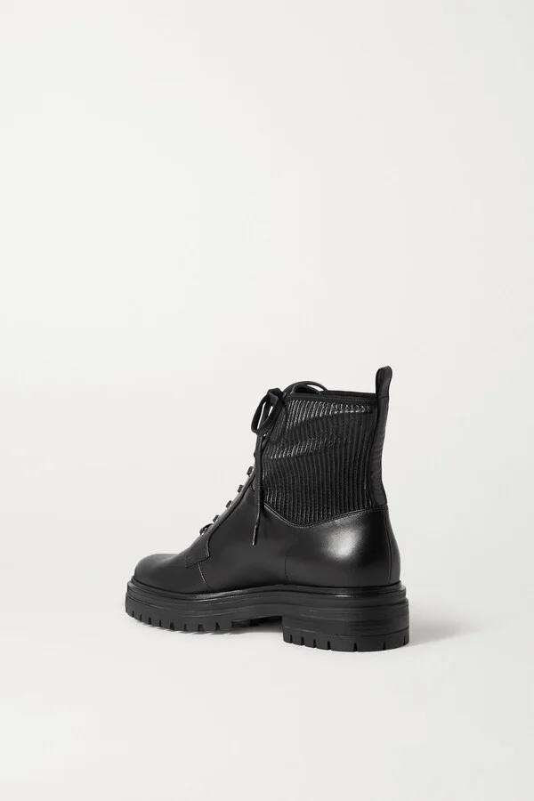 Gianvito Rossi - Martis 40 Leather Ankle Boots - Black - Image 3