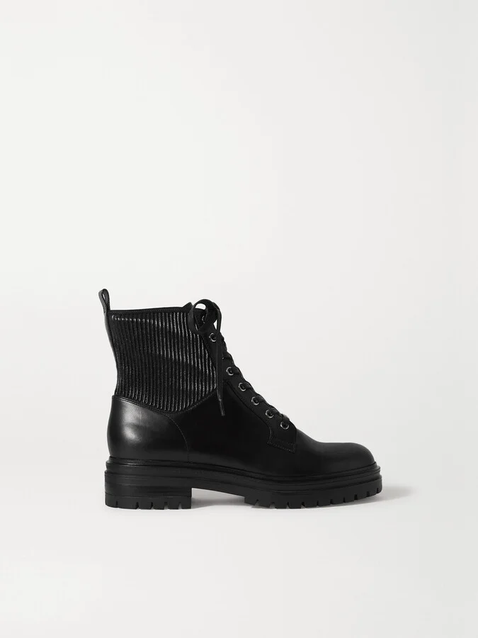 Gianvito Rossi - Martis 40 Leather Ankle Boots - Black