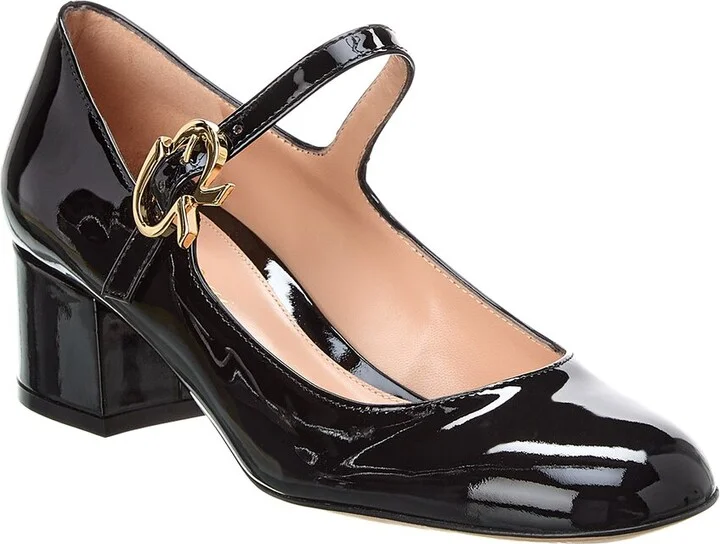 Gianvito Rossi Mary Ribbon 55 Patent Pump