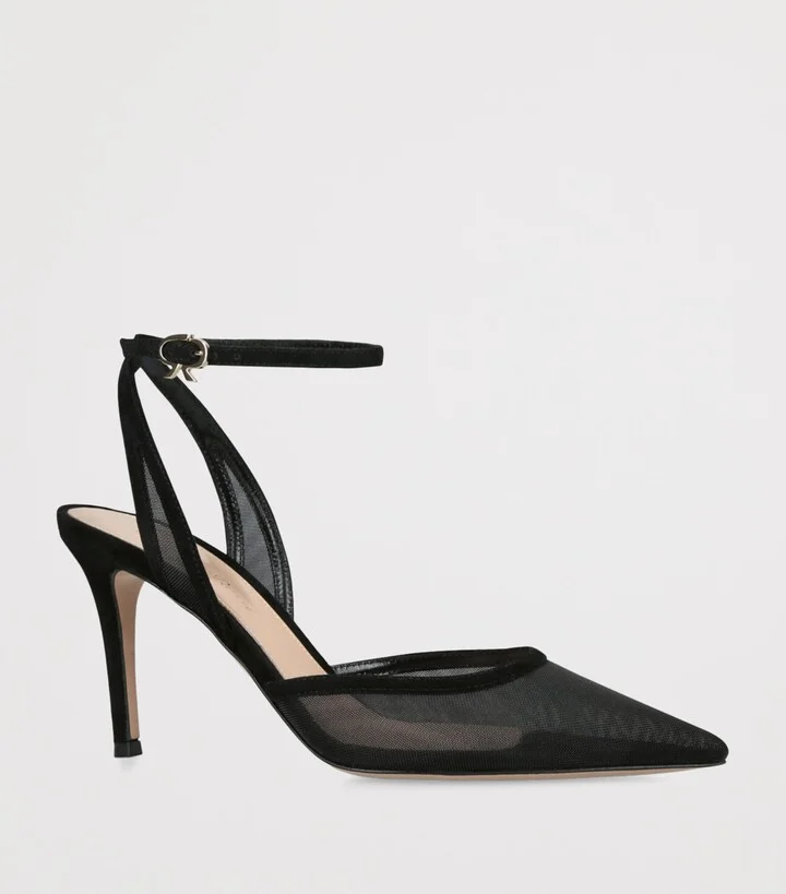 Gianvito Rossi Mesh Pumps 80 - Image 3