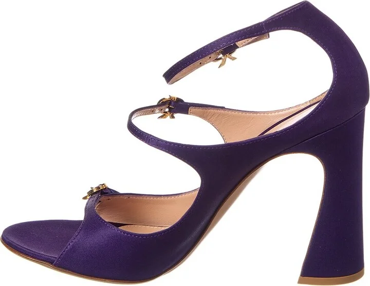 Gianvito Rossi Misty Satin & Leather Sandal - Image 2