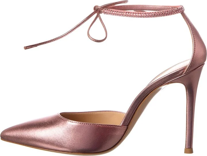 Gianvito Rossi Montecarlo D'orsay 105 Leather Pump - Image 2