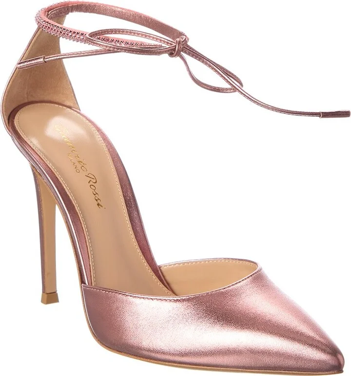 Gianvito Rossi Montecarlo D'orsay 105 Leather Pump