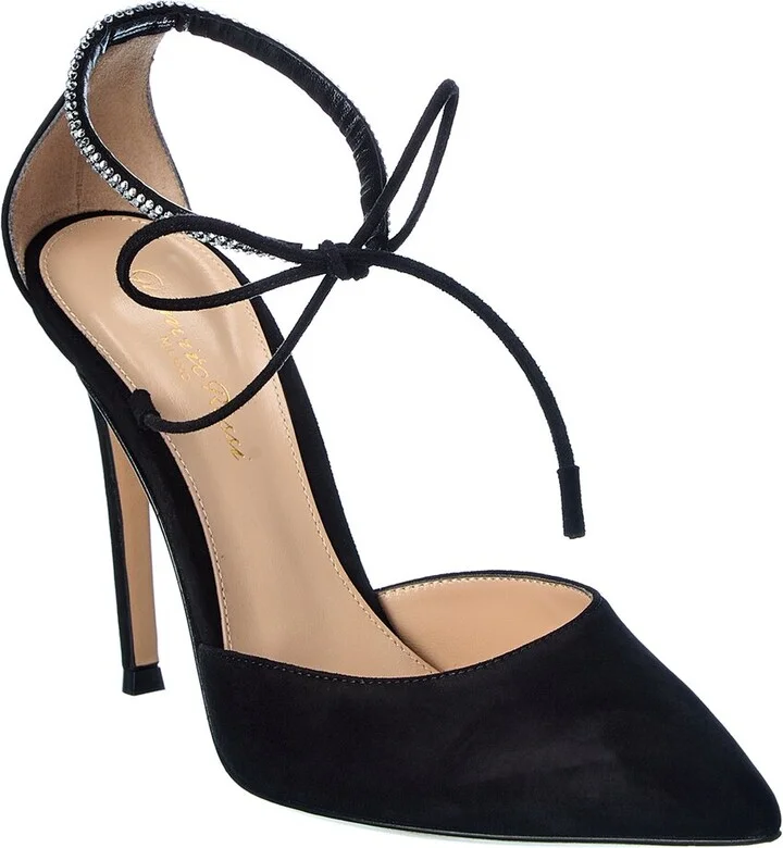 Gianvito Rossi Montecarlo D'orsay 105 Suede Pump