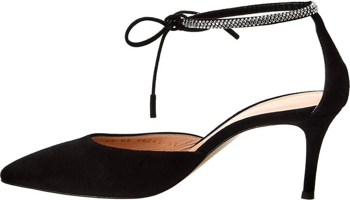 Gianvito Rossi Montecarlo D'orsay 70 Suede Pump - Image 2