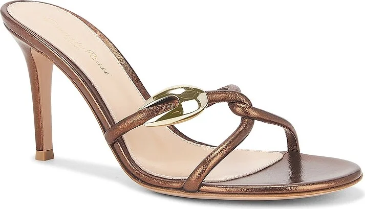 Gianvito Rossi Mule Sandal in Chocolate - Image 2